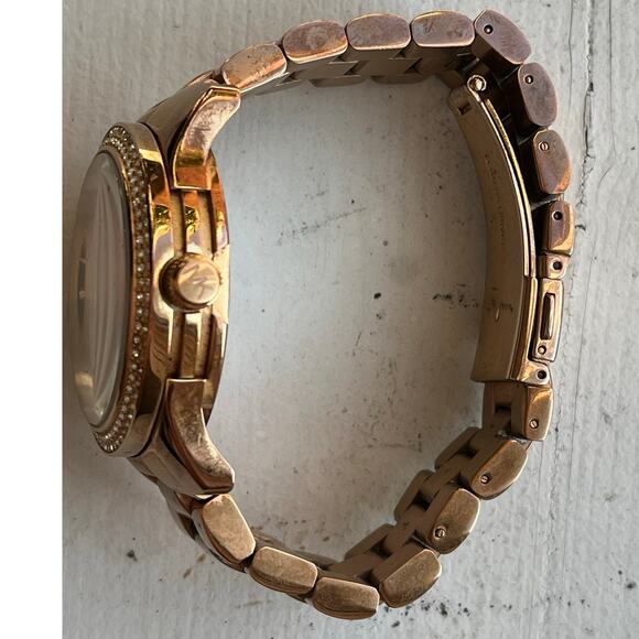 Michael Kors MK5494 Women's Stainless Steel Analog Brown Dial Quartz Watch $375 - Picture 11 of 11